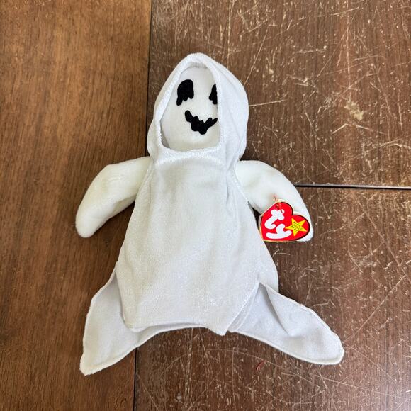 TY‎ Beanie Baby Sheets 1999 Ghost in Sheet beanbag plushie stuffed animal - Picture 1 of 5